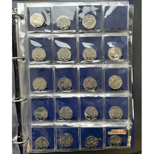 511 - Change Checker folder containing British coinage, Extensive 50p & £1 coin collections.