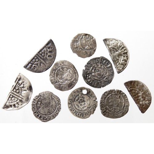 378 - Medieval, Tudor and Stuart silver coin group (10). To include coins of, Henry III, Edward III, Richa... 