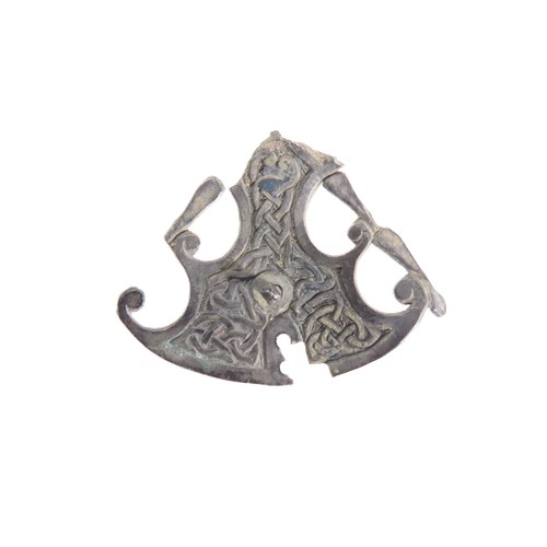 Anglo-Saxon Elmsett-type brooch. Circa 9th century CE. Silver, 8.4g ...