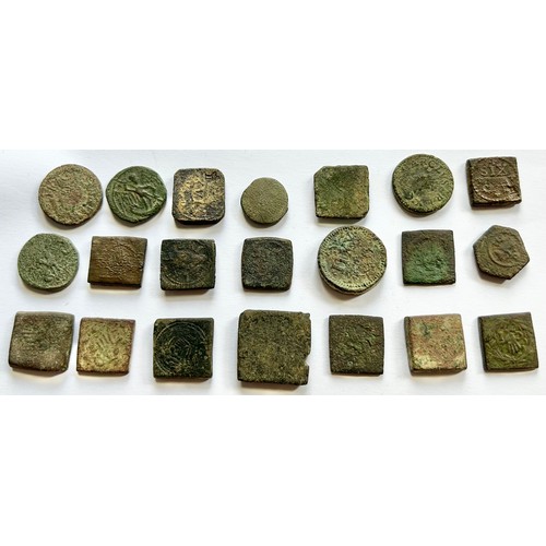 Medieval/ post medieval coin weights (21). Circa 14th-17th century CE ...