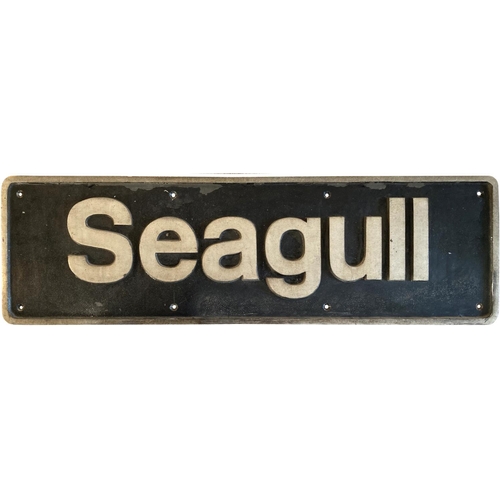 73 - A nameplate SEAGULL from Class 33 33057. New to Hither Green as D6575; withdrawn from Stewarts Lane ... 