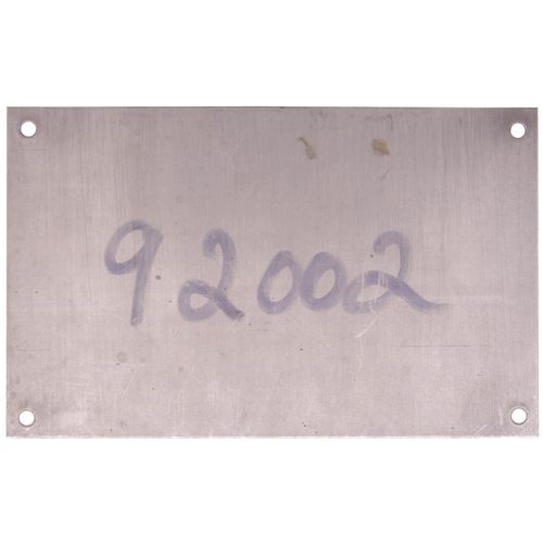 89 - A group of BRUSH TRACTION  cab plates from locos including Class 57 57008 and Class 92 92002 LUCIAN ... 