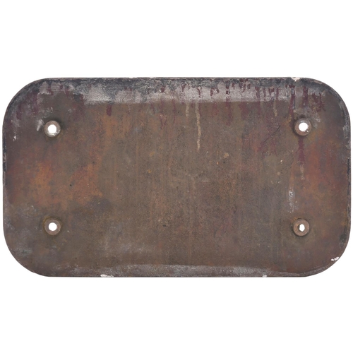 115 - An Irish cabside numberplate, 87, from a Northern Counties Committee 5ft 3ins gauge Class U2 4-4-0 Q... 