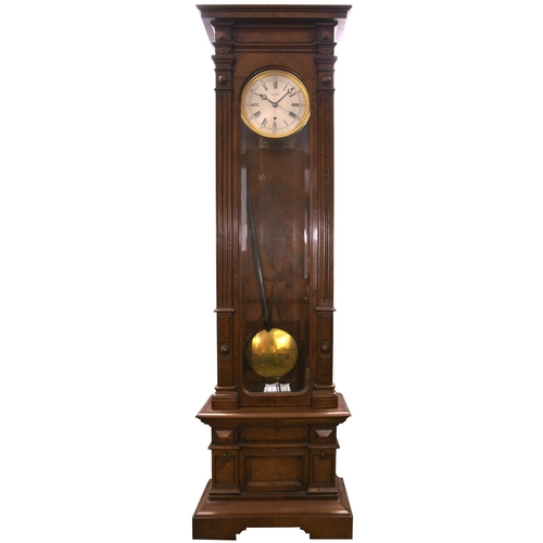 155 - A Great Eastern Railway free-standing regulator wall clock with 10½