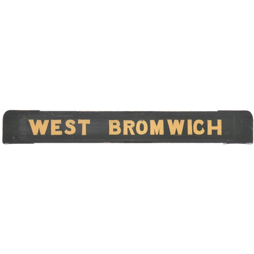 101 - A small carriage board, STRATFORD-UPON-AVON - WEST BROMWICH, from local services from Birmingham Sno... 