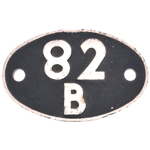 145 - A shedplate 82B St Philips Marsh (1950 to June 1964). This ex GWR shed in Bristol had an allocation ... 