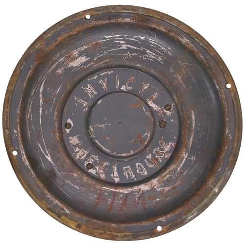 154 - A ship's barometer from the ferry Invicta (see previous lot). Brass case, 6¼