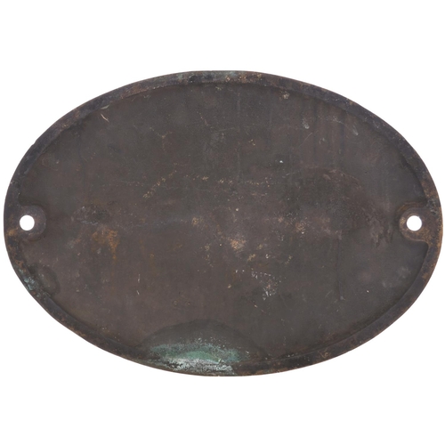 156 - A South African Railways cabside numberplate, 1189, from a Central South African Railways 3ft 6ins g... 