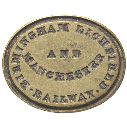 188 - A seal for the Birmingham, Lichfield and Manchester Railway. The company existed between 1846 and 18... 