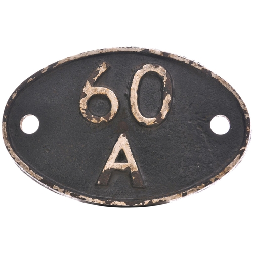 77 - A shedplate 60A Inverness (1950 to June 1962). This ex HR shed maintained over 50 locos in 1959. It ... 