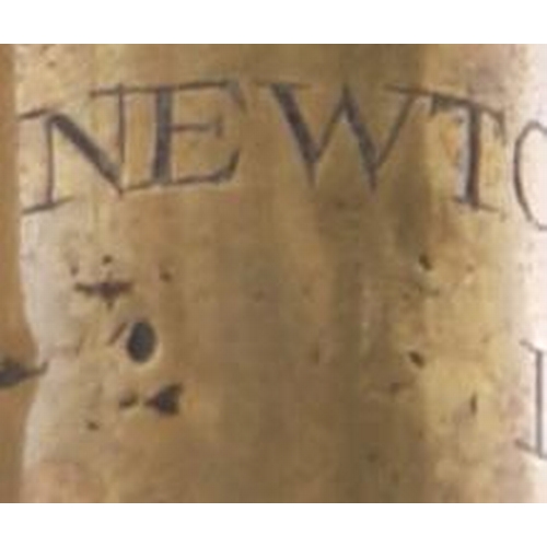 80 - A South Devon Railway tipstaff inscribed SOUTH DEVON RAILWAYS, NEWTON ABBOT 1848. Brass body with cr... 