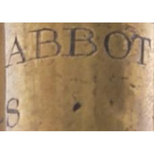 80 - A South Devon Railway tipstaff inscribed SOUTH DEVON RAILWAYS, NEWTON ABBOT 1848. Brass body with cr... 