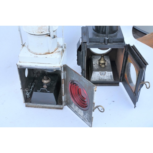 103 - British Railways brake van side lamp & tail lamp. (2) (Postage Band: N/A)