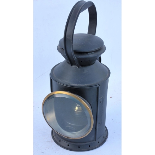 135 - Great Western Railway Polkey single aspect Porters handlamp, complete with slide in vessel, re-paint... 