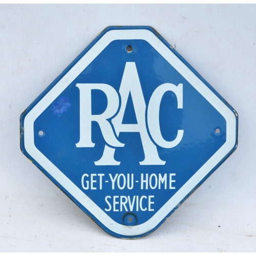 144 - RAC enamel sign 