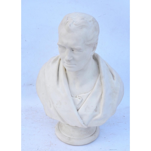 182 - George Stephenson (1781-1848) parian bust after the design of Edward Wyon, produced by Wedgewood & S... 