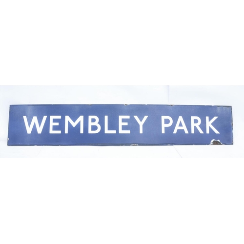 188 - Wembley Park enamel Station sign, 11