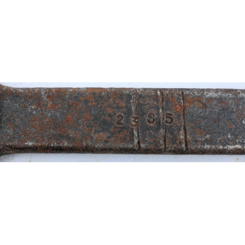 215 - Great Western Railway locomotive water gauge spanner, stamped 2385 (Dean Goods 0-6-0), 13