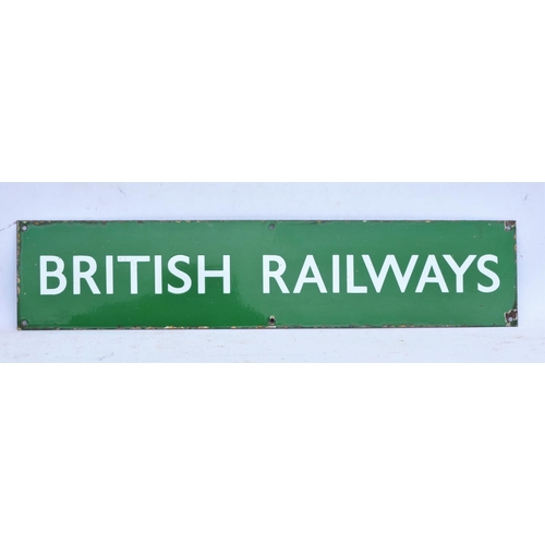 227 - British Railways (Southern) enamel poster board header, very good condition, 6