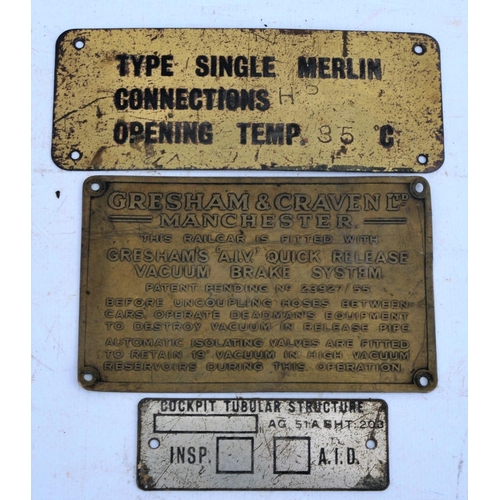 230 - Misc - British Railways (plastic) block instrument face & needle, wagon plate Hurst Nelson, Gresham ... 