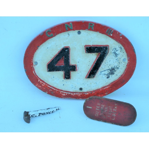 262 - Great Northern Railway (Ireland) C/I bridgeplate 