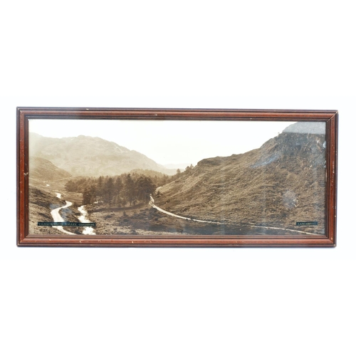 299 - London Midland & Scottish Railway framed sepia photographic carriage print, Tilberthwaite Valley, Co... 