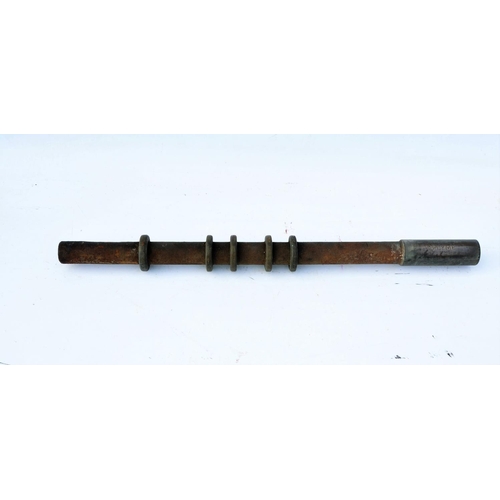 352 - Webb Thompson large single line railway staff - Lyme Regis - Uplyme, originates from the project to ... 