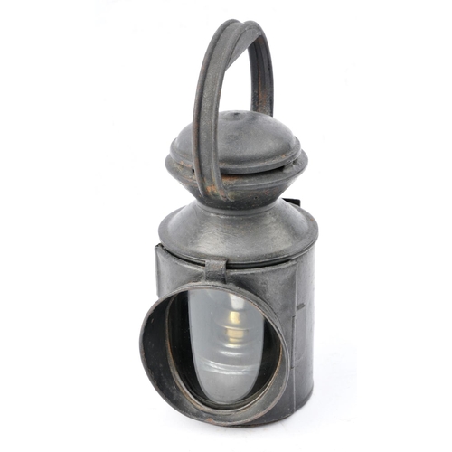 361 - London North Eastern Railway small Inspector's hand lamp stamped 