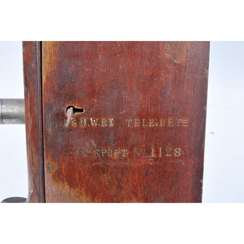 55 - London & North Western Railway signal box Fletcher's absolute block telegraph instrument, case stamp... 