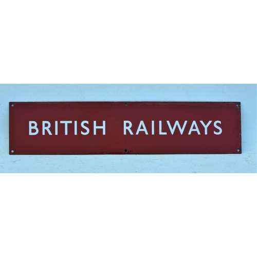 75 - British Railways (Midland) enamel poster board heading, good condition & shine. 25