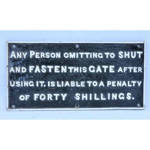 90 - Great Western Railway C/I untitled gate notice (GTGW501) 8