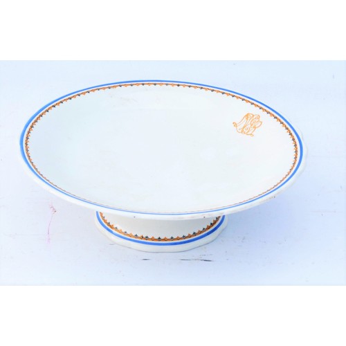 379 - London North Eastern Railway china cake stand by George Jones & Sons, 1928, no damage, 9