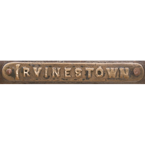 32 - A Webb and Thompson large train staff, BUNDORAN JUNCTION-IRVINESTOWN, the first section of the Great... 