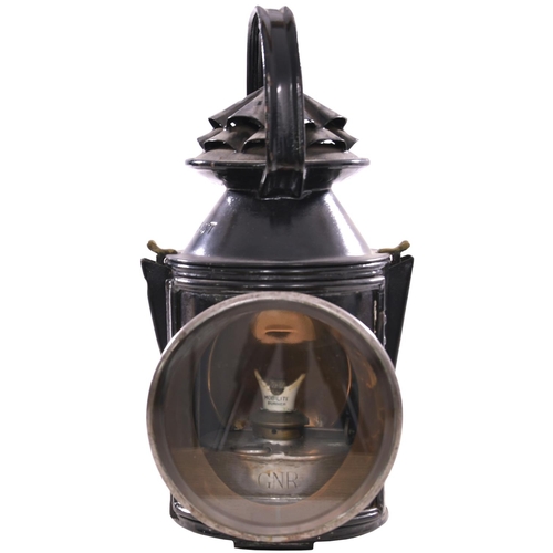 6 - A GNR handlamp with brass plate, GREAT NORTHERN RAILWAY COMPANY, COLWICK LOCO JUNC, 2, the top and c... 