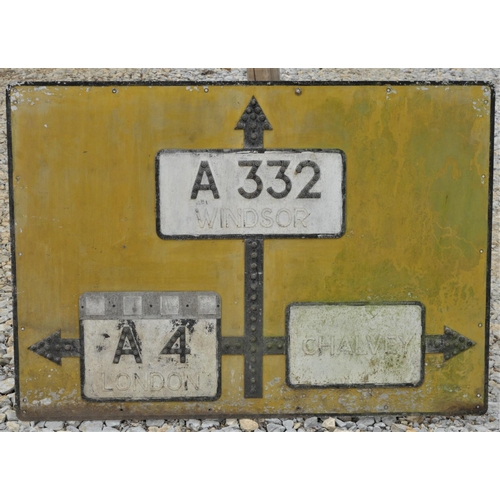 29 - Alloy road direction sign 
