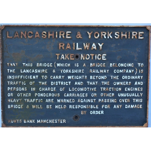 50 - Lancashire & Yorkshire Railway C/I weight notice, 24 1/2