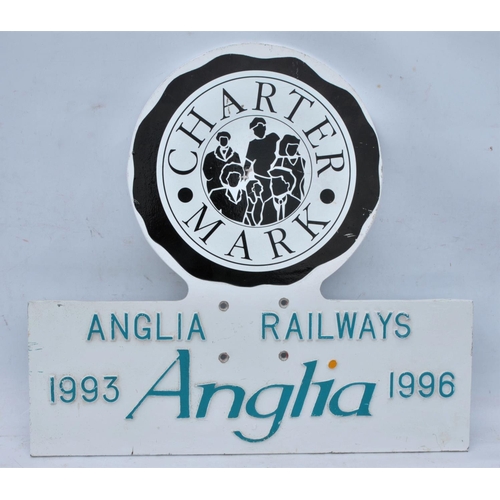 58 - Anglia Railways train headboard 