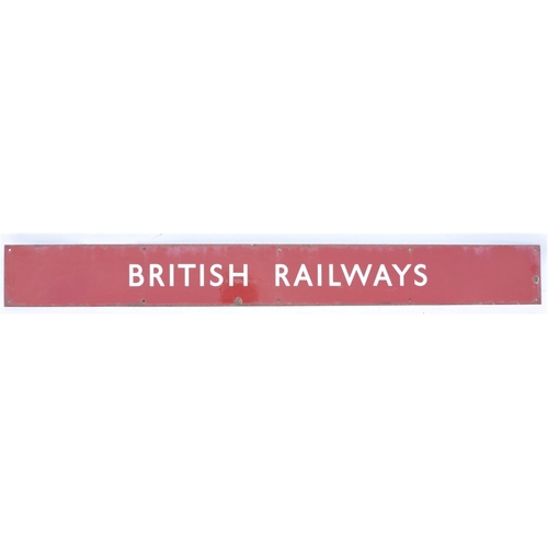 75 - British Railways (Midland) enamel poster board header, 51