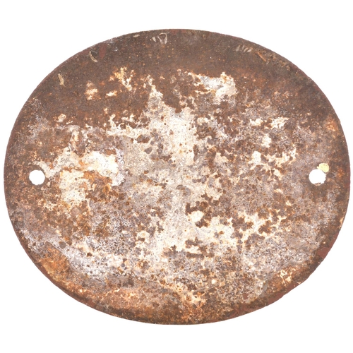 105 - A Rhymney Railway bridgeplate, ABER 1, cast iron, 13