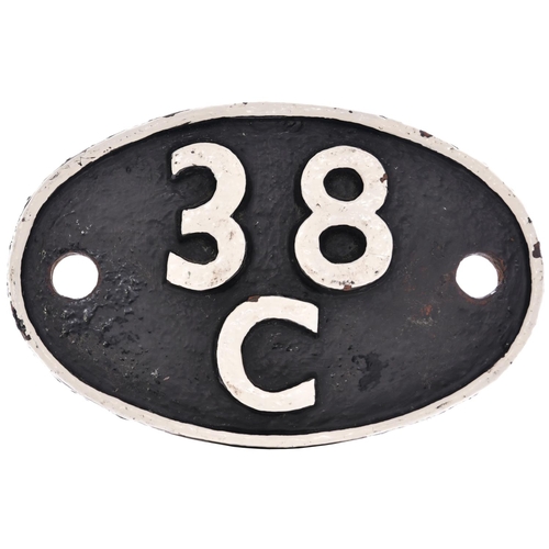 70 - A shedplate 38C, Leicester GC (1948-February 1958, when it became 15E). In the 1950s it was home to ... 