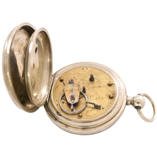 85 - A London and North Western Railway guard's pocket watch, the face marked L&NWR, John Walker 68 Cornh... 