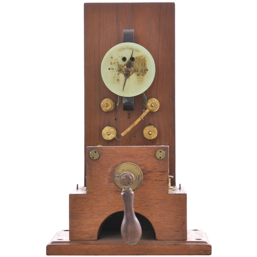 93 - A Great Eastern Railway telegraph instrument, with front writing slope, the original face marked Gre... 