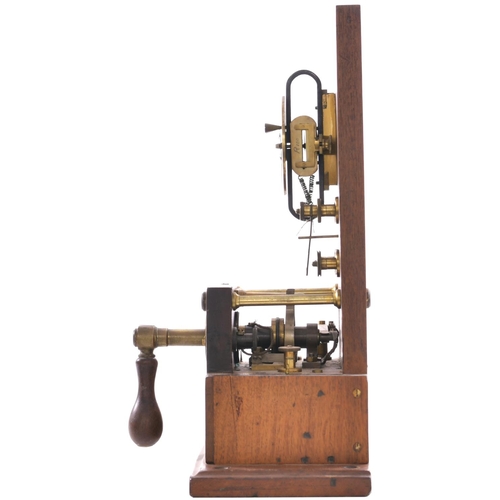 93 - A Great Eastern Railway telegraph instrument, with front writing slope, the original face marked Gre... 