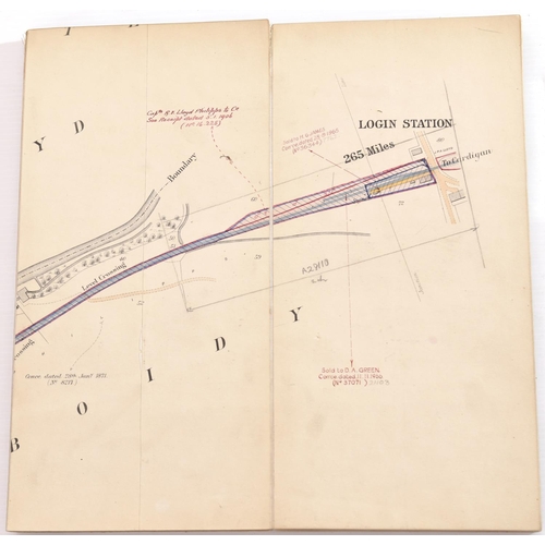 170 - A set of Great Western Railway plans for the Whitland and Cardigan Railway, a revised survey of 1895... 