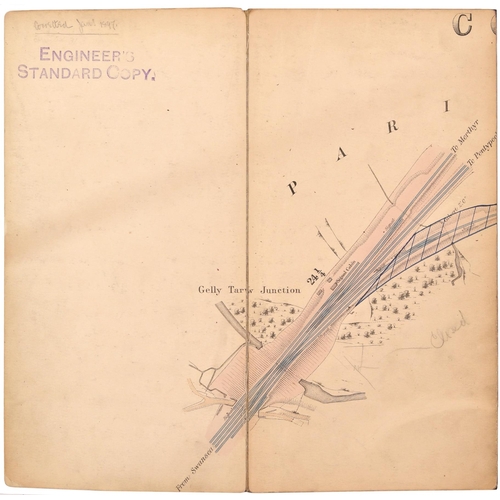 136 - A set of plans for the GWR Vale of Neath route, Dare and Aman and Bwllfa Dare Branches, 1890. A sing... 