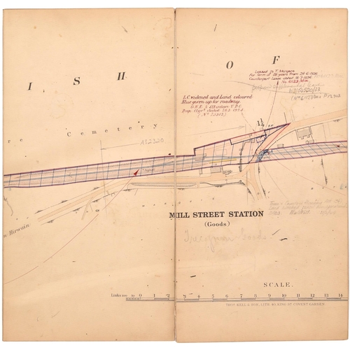 136 - A set of plans for the GWR Vale of Neath route, Dare and Aman and Bwllfa Dare Branches, 1890. A sing... 