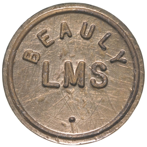 73 - A station seal, BEAULY, LMS, from the Far North Line between Inverness, Wick and Thurso. The station... 