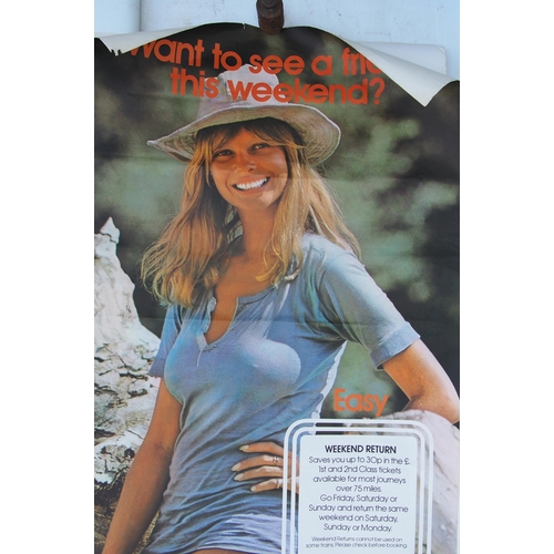 581 - British Railway posters, Talyllyn Railway (Cuneo) full pictorial poster, same but with blank lower p... 