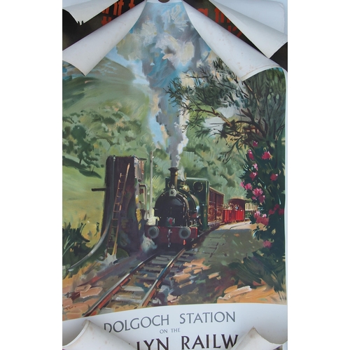 581 - British Railway posters, Talyllyn Railway (Cuneo) full pictorial poster, same but with blank lower p... 