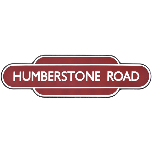 152 - A BR(M) totem sign, HUMBERSTONE ROAD, (f/f), from the Leicester to Loughborough section of the Midla... 